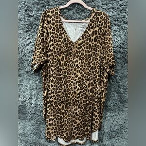 Torrid leopard print tunic top